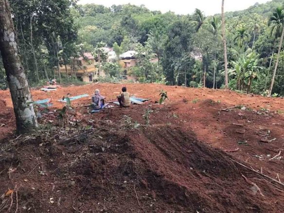 Elevated, cleared plot of land, 60 cent with red soil available for sale near Komattu Junction, Puramattom